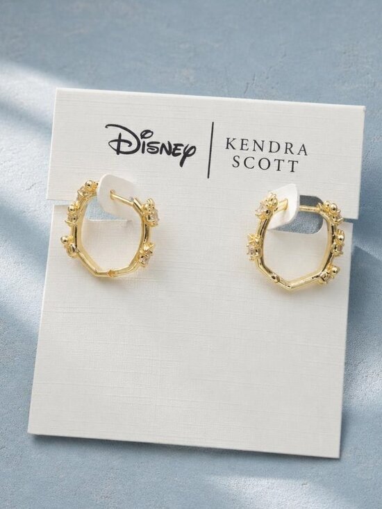 Kendra Scott Jewelry - Kendra Scott Disney Gold Mickey Mouse Huggie Earrings
